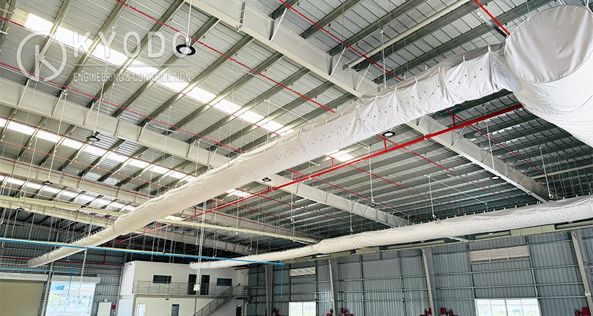 Hệ thống thông gió trong nhà xưởng sản xuất