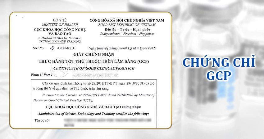Chứng chỉ GCP trong ngành dược