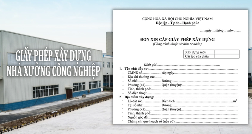 Giấy phép xây dựng nhà xưởng trong khu công nghiệp