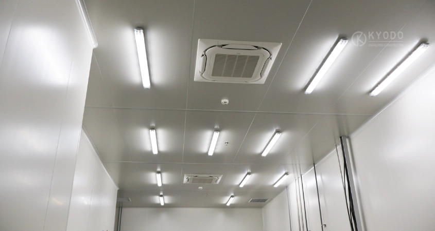 Lắp đặt đèn led trong hệ thống M&E